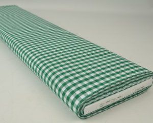 Boerenbont stof - Donkergroen 6,5mm geruit - Rol