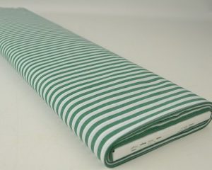 Boerenbont stof - Donkergroen 6,5mm gestreept - Rol