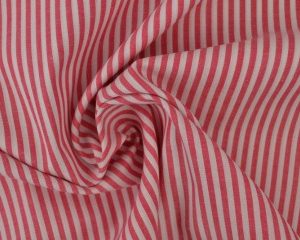 Boerenbont stof - Donkerroze 2,5mm gestreept