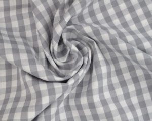 Boerenbont stof - Grijs 6,5mm geruit