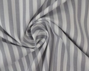 Boerenbont stof - Grijs 6,5mm gestreept