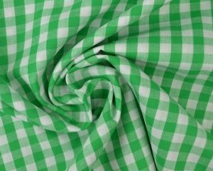 Boerenbont stof - Groen 6,5mm geruit