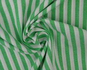 Boerenbont stof - Groen 6,5mm gestreept