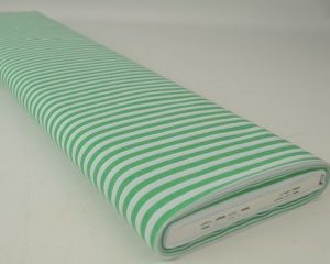 Boerenbont stof - Groen 6,5mm gestreept - Small - Rol