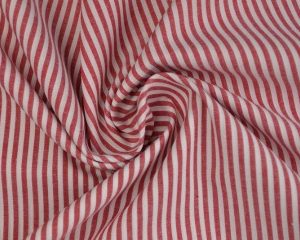 Boerenbont stof - Rood 2,5mm gestreept