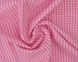 Boerenbont stof - Roze 2,5mm geruit