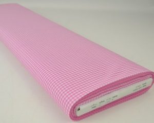 Boerenbont stof - Roze 2,5mm geruit - Small - Rol