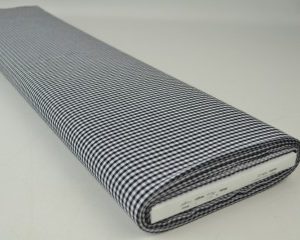 Boerenbont stof - Zwart 2,5mm geruit - Rol