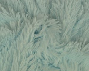 Langharig bont stof - Baby blauw