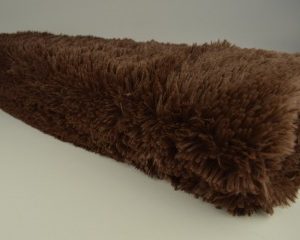 Bont stof - Langharig - Bruin - Small - Rol