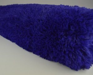 Langharig bont stof - Donkerblauw - Rol