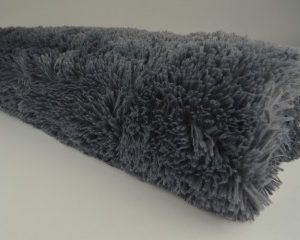 Bont stof - Langharig - Donkergrijs - Small - Rol
