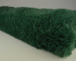 Bont stof - Langharig - Donkergroen - Small - Rol