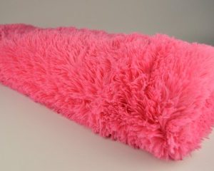 Langharig bont stof - Fuchsia - Rol