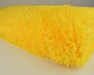 Bont stof - Langharig - Geel - Small - Rol