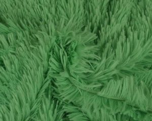 Langharig bont stof - Mintgroen