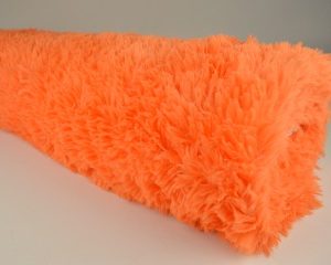 Bont stof - Langharig - Oranje - Small - Rol