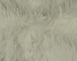 Bont stof - Langharig - Wit