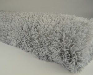 Langharig bont stof - Zilvergrijs - Rol