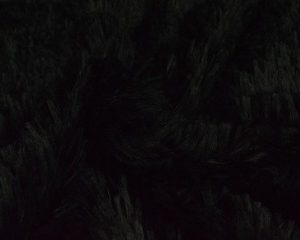 Langharig bont stof - Zwart
