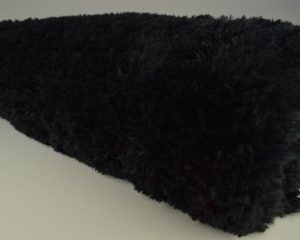 Langharig bont stof - Zwart - Rol
