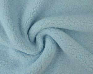 Teddy bont stof - Baby blauw