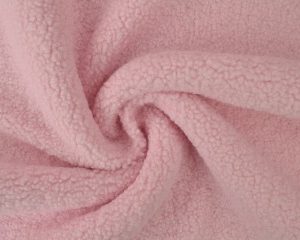 Teddy bont stof - Baby roze