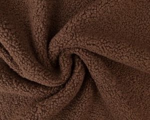 Teddy bont stof - Bruin