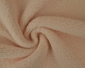 Teddy bont stof - Champagne