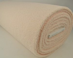 Teddy bont stof - Champagne - Rol