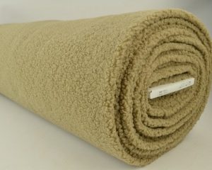 Teddy bont stof - Donker beige - Rol