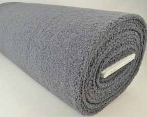 Teddy bont stof - Donkergrijs - Rol