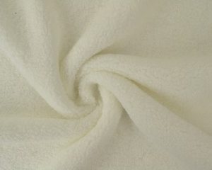 Teddy bont stof - Gebroken wit