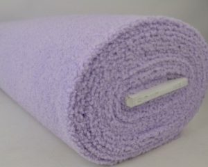 Teddy bont stof - Lavendel - Rol