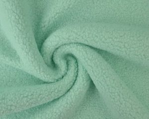 Teddy bont stof - Licht mint