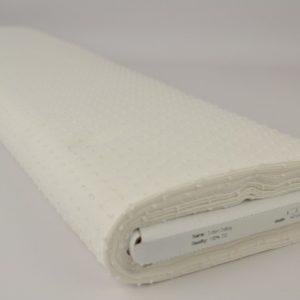 Dobby katoen - Wit - Rol