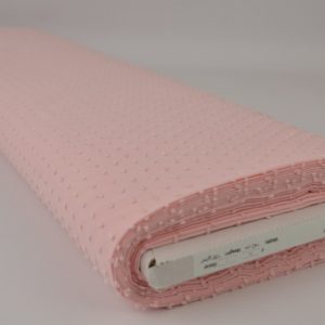 Dobby katoen - Lichtroze - Rol