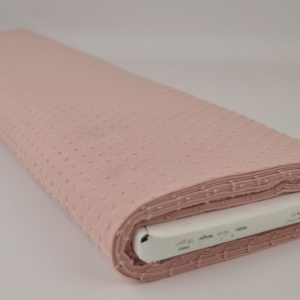 Dobby katoen - Oud roze - Rol