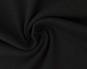 Boordstof rib - Zwart