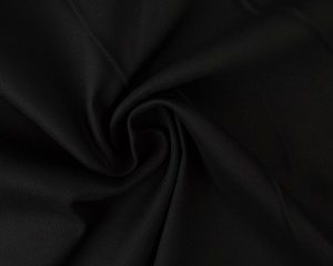 Keperkatoen stretch - Zwart