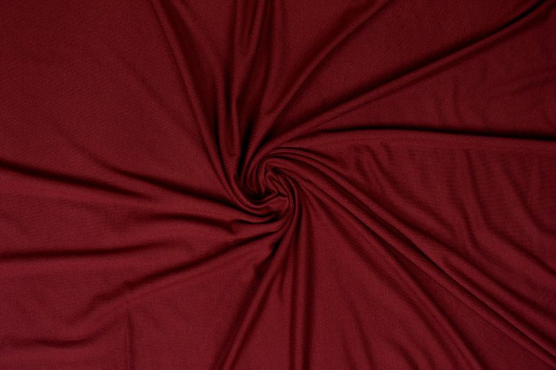 Viscose tricot - Bordeaux rood
