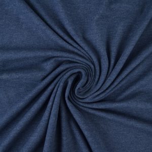 Katoen tricot - Donker jeans melange