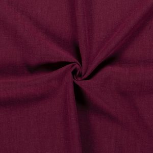 Gewassen linnen bordeaux rood