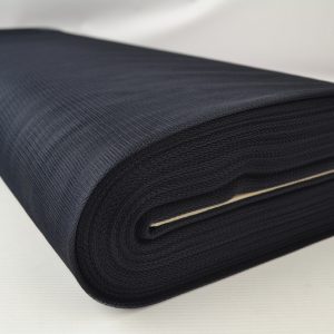 Brandvertragende tule 300cm breed - Zwart - Rol