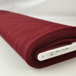 Brandvertragende tule 300cm breed - Bordeaux rood - Rol