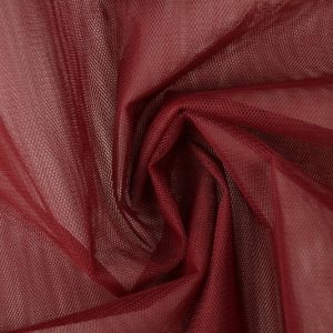 Brandvertragende tule 300cm breed - Bordeaux rood