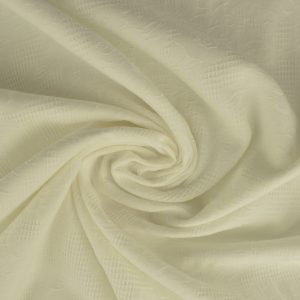Katoen jacquard - Wit