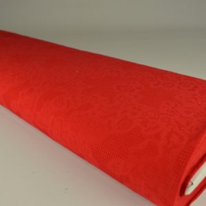 Katoen jacquard - Rood - Rol