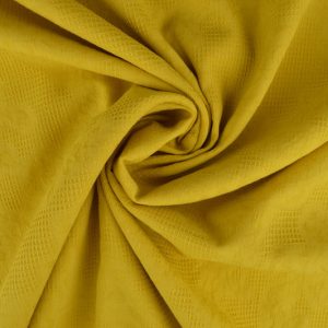 Katoen jacquard - Okergeel