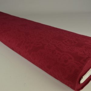Katoen jacquard - Bordeaux rood - Rol